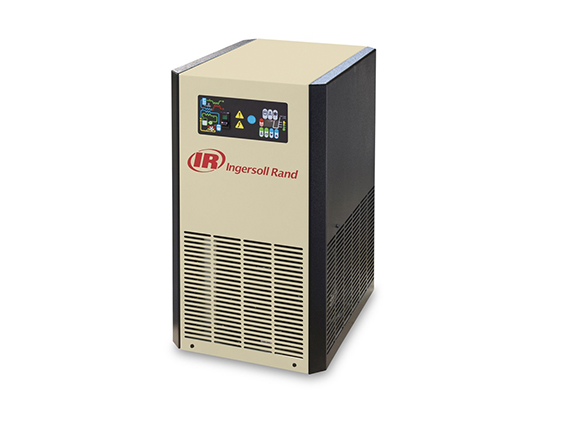 Stationary air compressor unit with digital display and Arle Compressors of Florida branding.