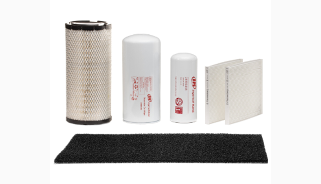 Air purifier replacement filter set, including a cylindrical HEPA filter, a pre-filter, activated carbon filter from Arle Compressors of Florida, and additional purifying layers.