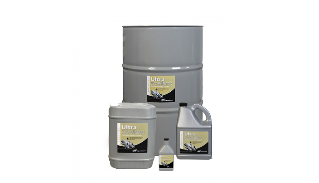 Industrial lubricant products in various sizes ranging from a small bottle to a large barrel, likely designed to meet different usage needs, available at Arle Compressors of Florida.